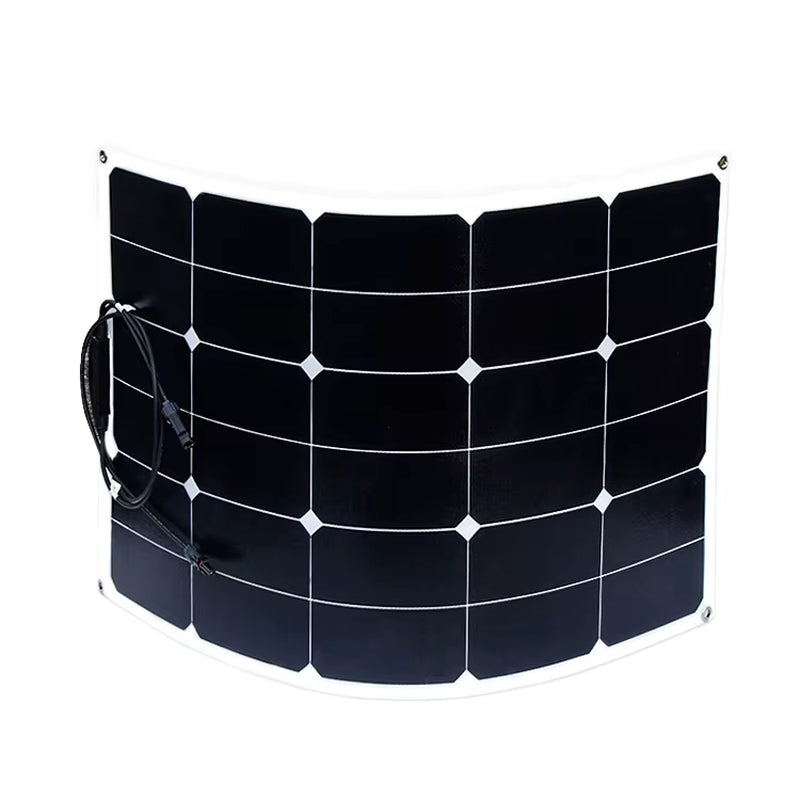 90W Sunpower Flexible Solar Panel High Efficiency Thin Film for Camping Outdoor RV VAN Boats or Roof