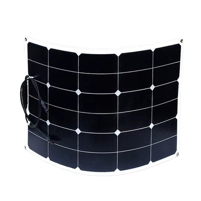 90W Sunpower Flexible Solar Panel High Efficiency Thin Film for Camping Outdoor RV VAN Boats or Roof