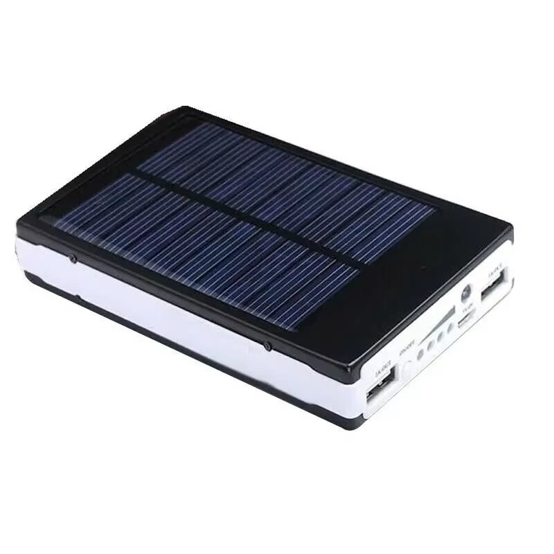 New 50000Mah Portable Solar Power Bank Double USB External Battery Charger Cases Fast Charging for Iphone Series Samsung Xiaomi