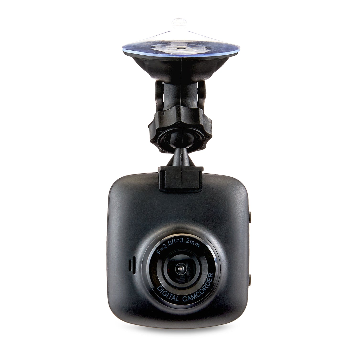 1080P HD Black Car Dash Cam, 2.4" LCD Screen, 110 Degree Vision Angle, Play Video Recordings, 0.5 Lb.