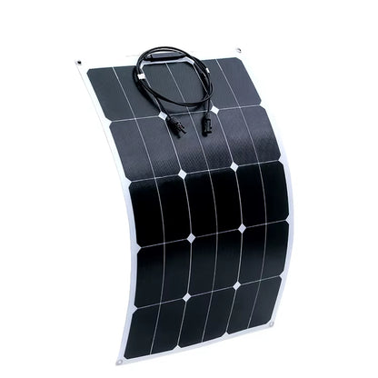 90W Sunpower Flexible Solar Panel High Efficiency Thin Film for Camping Outdoor RV VAN Boats or Roof
