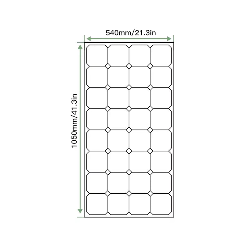 ETFE PET Sunpower Flexible Transparent 32 Solar Cells 120W Solar Panel for Home