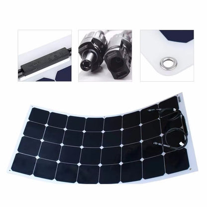 ETFE PET Sunpower Flexible Transparent 32 Solar Cells 120W Solar Panel for Home