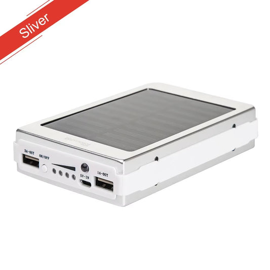 New 50000Mah Portable Solar Power Bank Double USB External Battery Charger Cases Fast Charging for Iphone Series Samsung Xiaomi