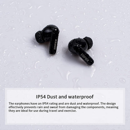 330NB Hybrid Active Noise Cancelling TWS Wireless Earbuds, ANC Bluetooth Earbuds, AI Phone Call Noise Cancellation, IP54 Waterproof, Quick Charge, Black