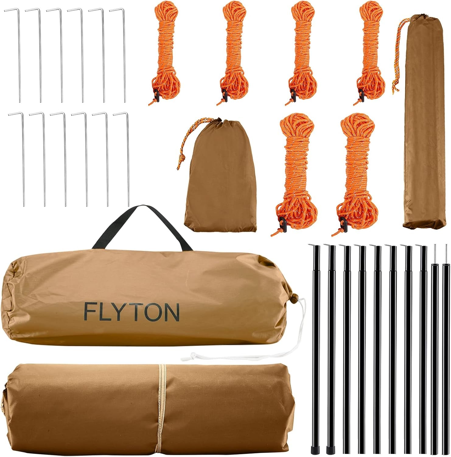 Hammock Rain Fly Waterproof Camping Traps Tent Traps,Great for Hammock Shelter and Backpacking Traps,Lightweight and Portable,13.8X13.5Ft/13.8X17.7Ft,Comes with a Pair of Trap Poles.