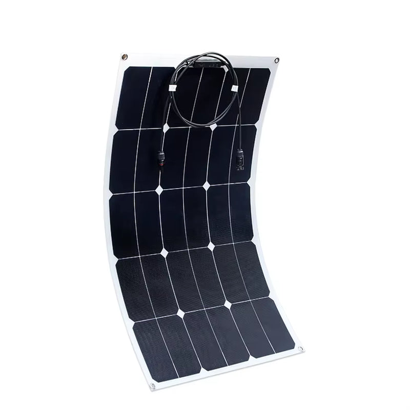 90W Sunpower Flexible Solar Panel High Efficiency Thin Film for Camping Outdoor RV VAN Boats or Roof