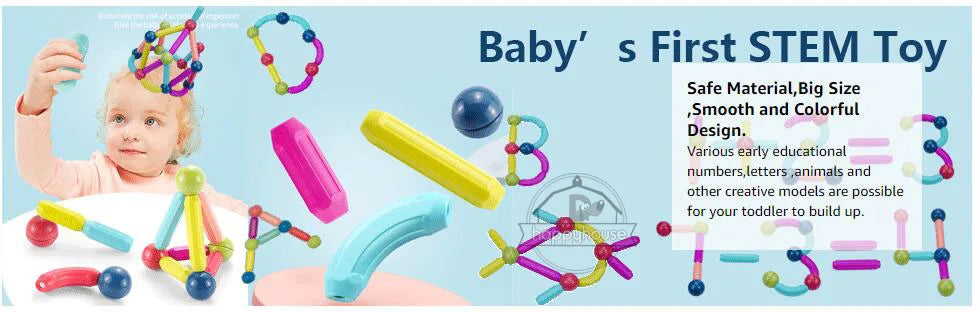 STEM Magnetic Building Toys – Educational Construction Set for Children