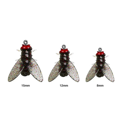 Fly Fishing Bait Hooks – 20PCS Soft Bionic Lures with Fish Attractant
