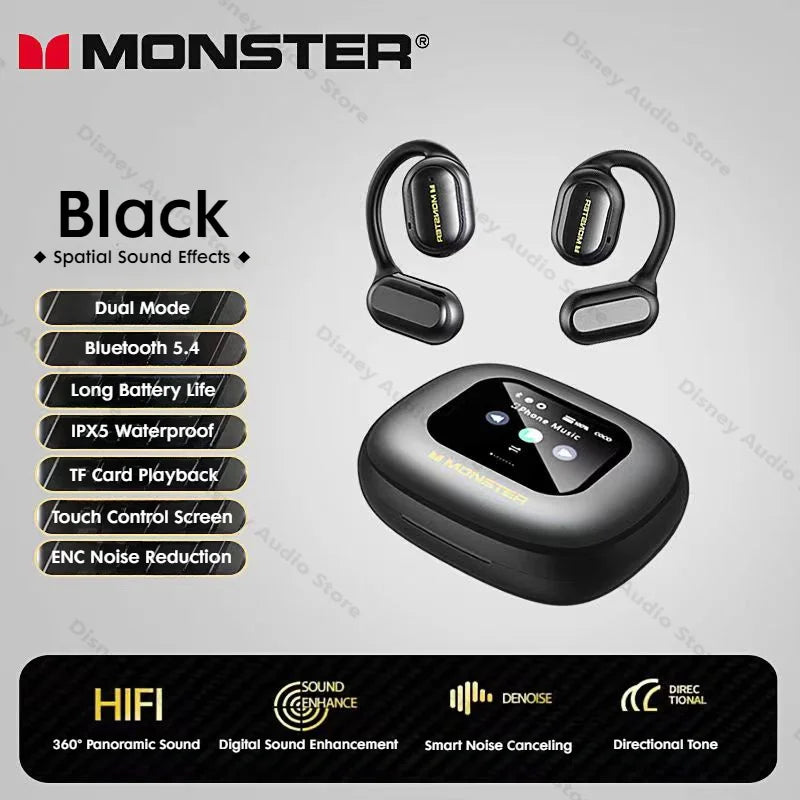 Wireless Open-Ear Sports Headphones – Bluetooth 5.4 + TF Card Support