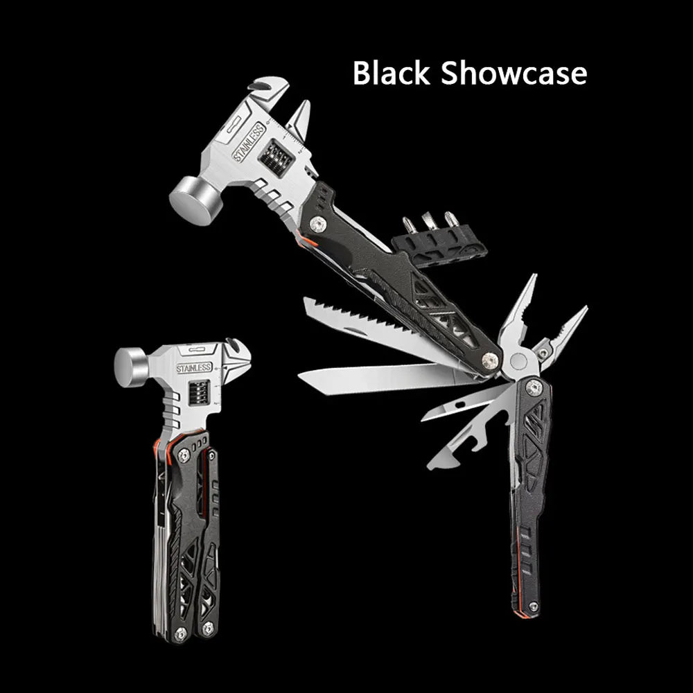 All-in-One Emergency Tool – Hammer, Pliers, Wrench & More in One