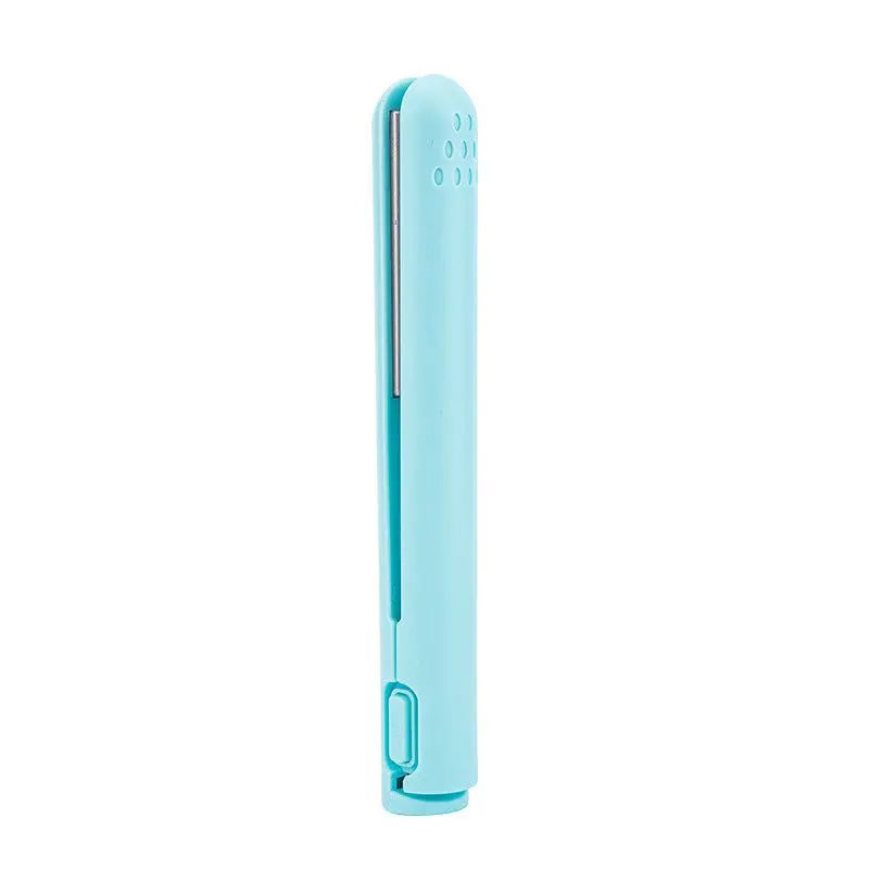 Portable 2-in-1 Curling Iron – USB Rechargeable Straight & Curl Tool
