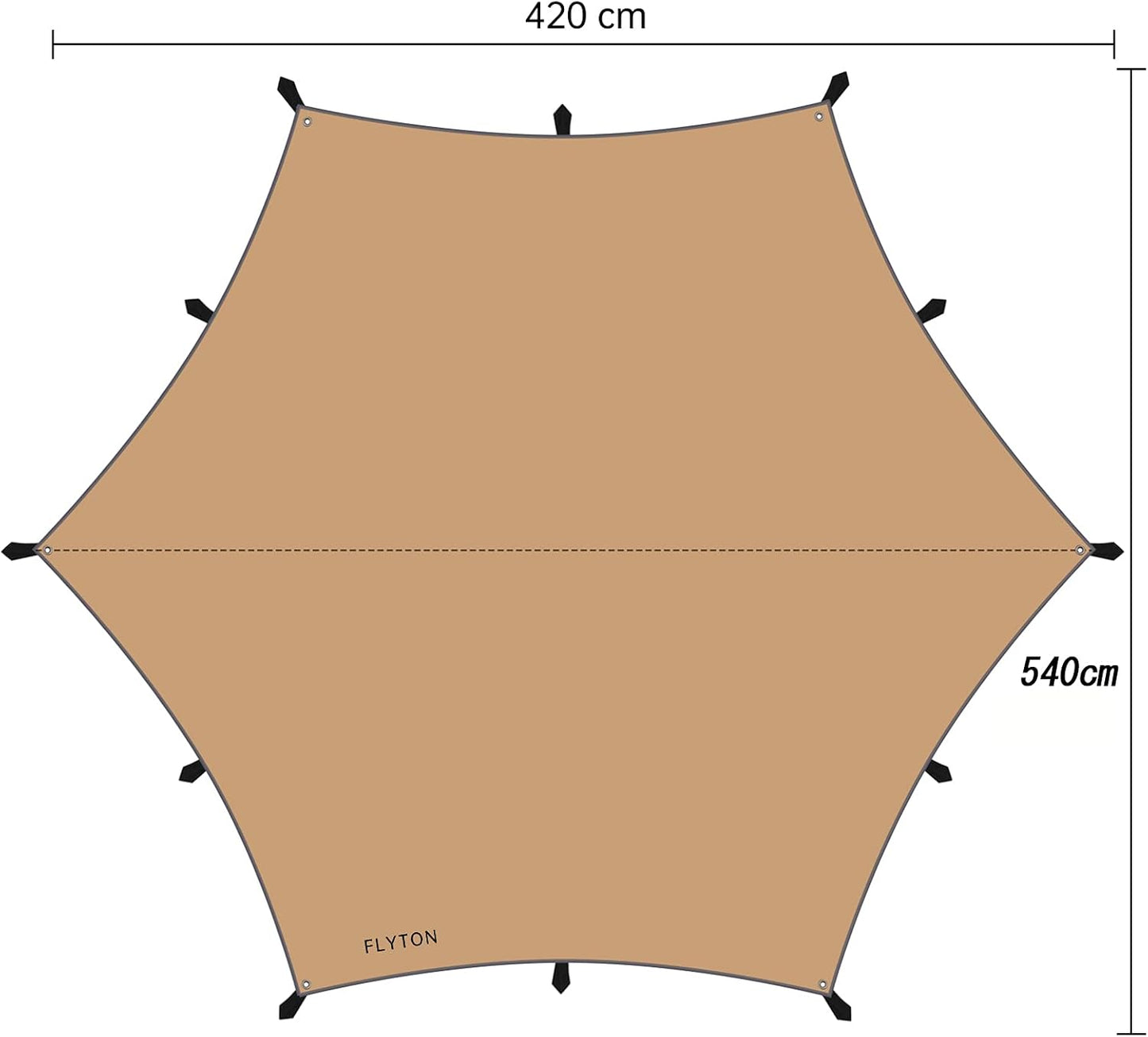 Hammock Rain Fly Waterproof Camping Traps Tent Traps,Great for Hammock Shelter and Backpacking Traps,Lightweight and Portable,13.8X13.5Ft/13.8X17.7Ft,Comes with a Pair of Trap Poles.