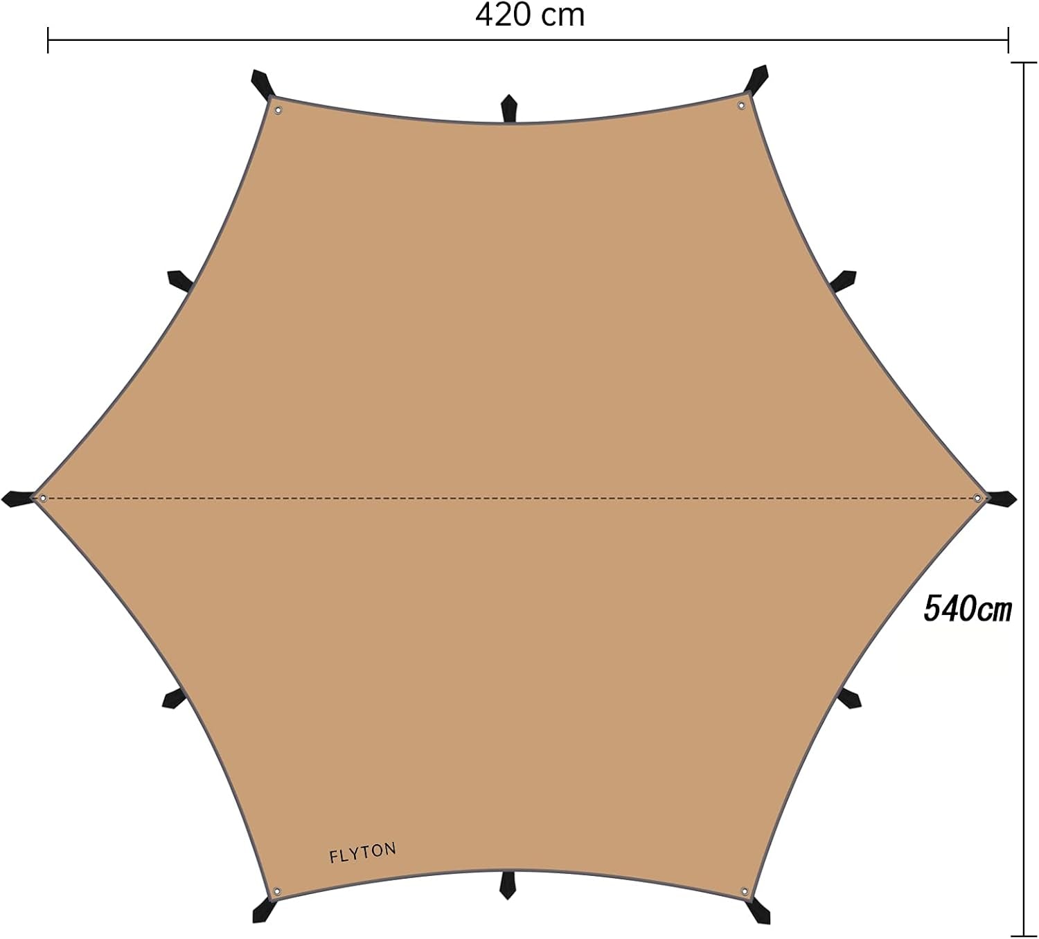 Hammock Rain Fly Waterproof Camping Traps Tent Traps,Great for Hammock Shelter and Backpacking Traps,Lightweight and Portable,13.8X13.5Ft/13.8X17.7Ft,Comes with a Pair of Trap Poles.