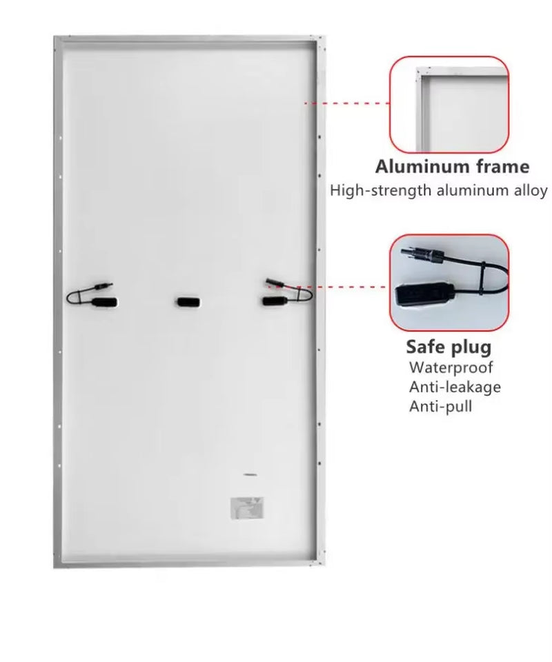 450W 480W 500W 550W Sun Power Mono Half Cell Solar Panel 1000W Price 600 Watt Pv Module