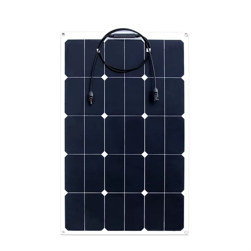 90W Sunpower Flexible Solar Panel High Efficiency Thin Film for Camping Outdoor RV VAN Boats or Roof