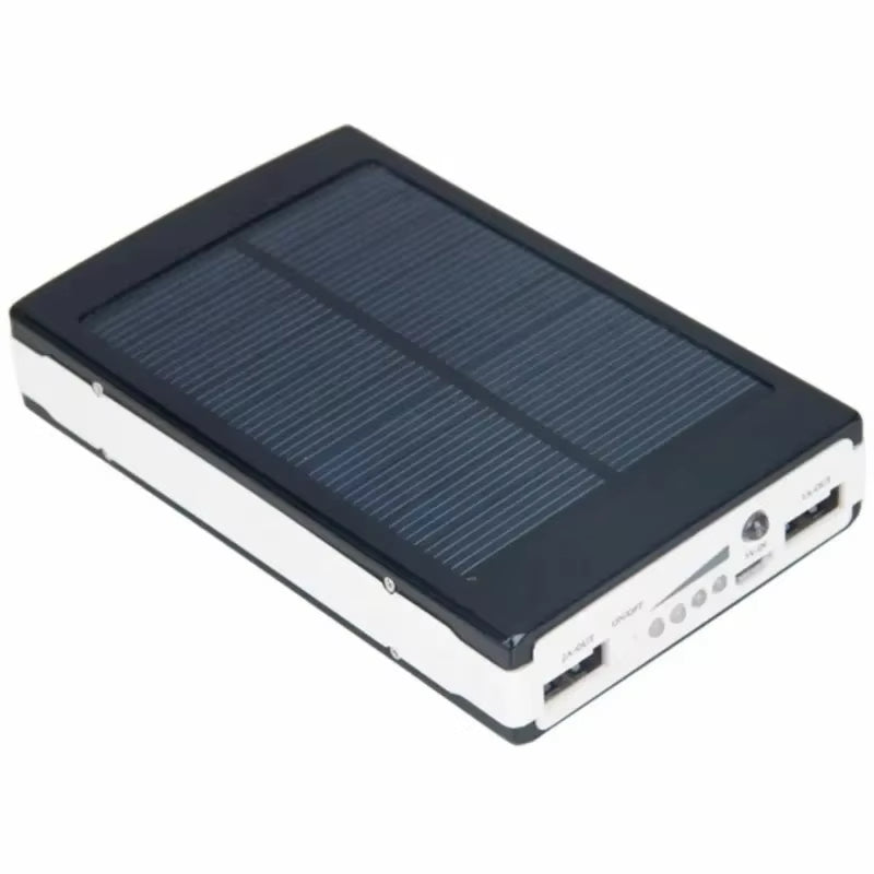 New 50000Mah Portable Solar Power Bank Double USB External Battery Charger Cases Fast Charging for Iphone Series Samsung Xiaomi