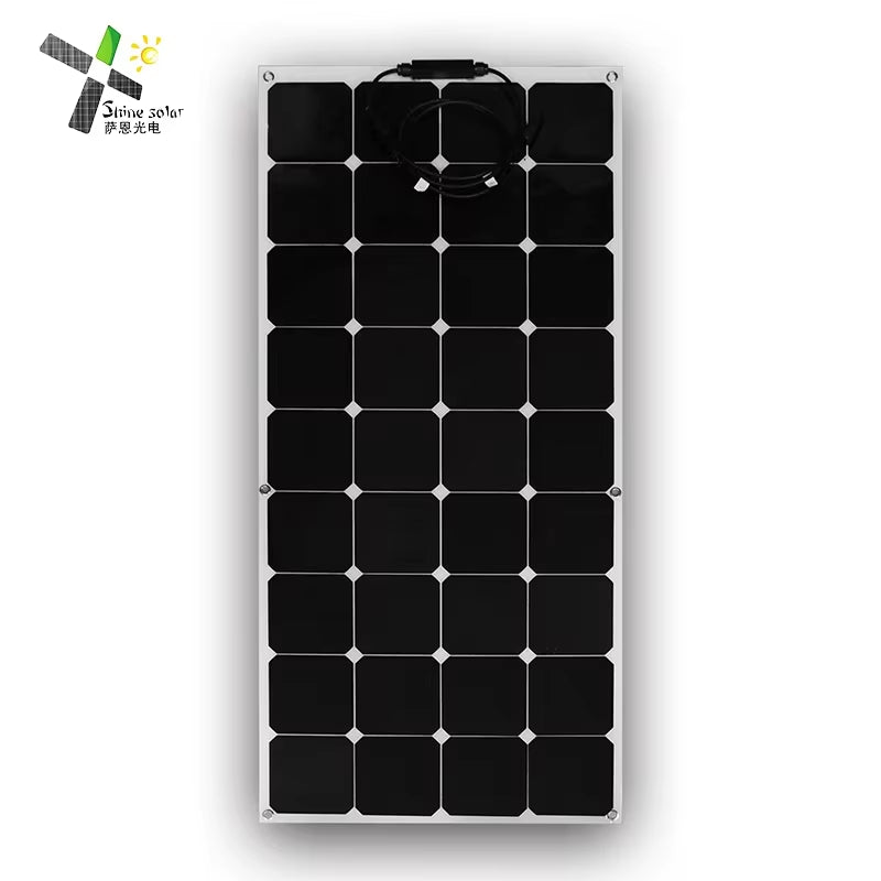 ETFE PET Sunpower Flexible Transparent 32 Solar Cells 120W Solar Panel for Home