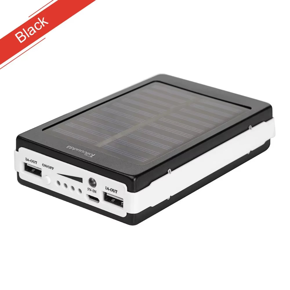 New 50000Mah Portable Solar Power Bank Double USB External Battery Charger Cases Fast Charging for Iphone Series Samsung Xiaomi