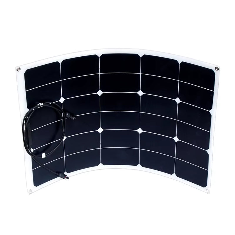 90W Sunpower Flexible Solar Panel High Efficiency Thin Film for Camping Outdoor RV VAN Boats or Roof