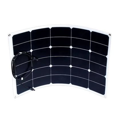 90W Sunpower Flexible Solar Panel High Efficiency Thin Film for Camping Outdoor RV VAN Boats or Roof