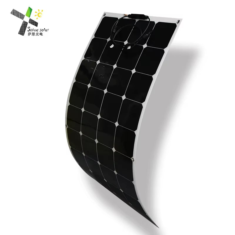 ETFE PET Sunpower Flexible Transparent 32 Solar Cells 120W Solar Panel for Home