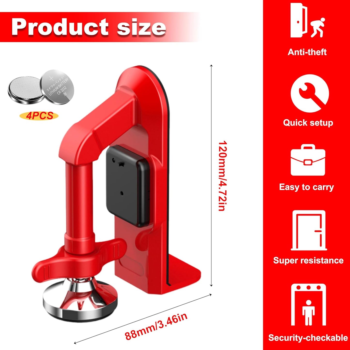 TravelGuard Portable Door Alarm Stopper